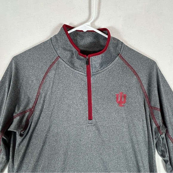 Colosseum Indiana University IU Hoosiers Quarter Zip Womens L Large Pullover - Picture 2 of 11